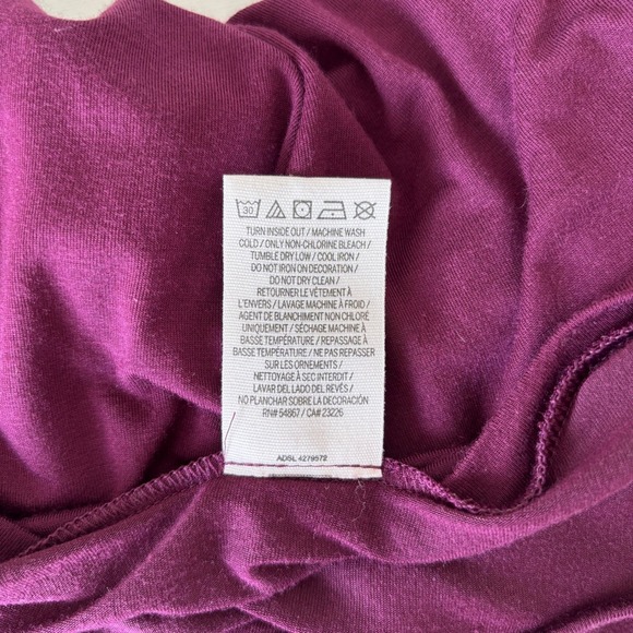 Victoria's Secret PINK Size Small Long Sleeve Top Oversized Strappy Back Yoga - Picture 8 of 8